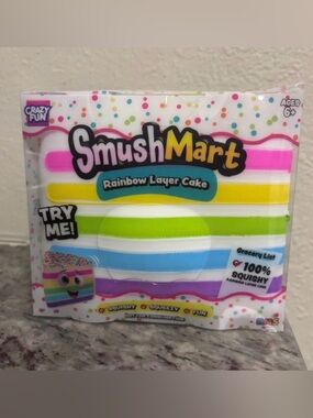 Smushmart Rainbow Layered Cake Squishy